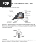 Qué Es El Sensor de Detonación o Knock Sensor y Cómo Funciona