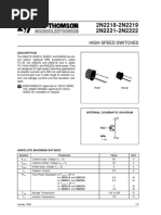 2N2218-2N2219 2N2221-2N2222: High-Speed Switches