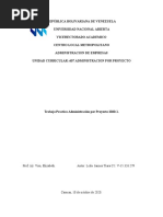 Trabajo Sustitutivo 607 Administracion Por Proyecto 2020-1