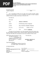 Transmittal To ROD-FPA