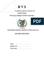 MPMC Lab Manual