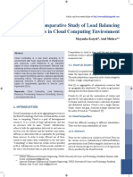 A Comparative Study of Load Balancing Algorithms in Cloud Computing Environment