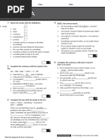 Test 3A: Name Class Date