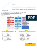 Kelas 5 - Preposition of Time 24-03