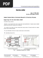 HGS-HSM-SL-20-003 - Revision Notice of Instruction Manual For C.W and Lub. Oil Pump