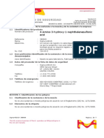 MSDS Ácido 4-Amino-3-Hidroxi-1 Naftalenos Sulfonico