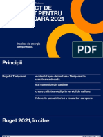 Proiect de Buget Pentru Timișoara 2021 Comunicat 25.03.2021