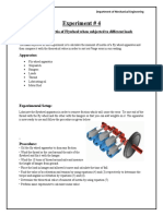 Experiment # 4: Moment of Inertia of Flywheel When Subjected To Different Loads Objective