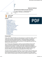 Design of High-Performance Balanced Audio Interfaces