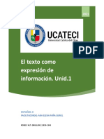 El Texto Como Expresion de Informacion, Entrega