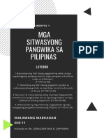 Mga Sitwasyong Pangwika Sa Pilipinas