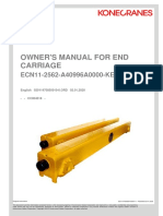 Owner'S Manual For End Carriage: ECN11-2562-A40996A0000-KE