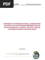 B) Criterios de Operación CETis, CBTis, CECyTEs y RVOES R5