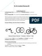 CHE 2A Content Review #2: Limiting Reagents Pt. I Limiting Reagent (LR) Excess Reagent (ER)