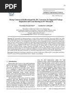 Droop Control of Bi-Directional DC-DC Converter For Improved Voltage Regulation and Load Sharing in DC Microgrid