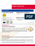 Total Quartz Ineo Fde 0W-30: Key Data