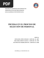 Pruebas de Seleccion de Personal Grupo 2