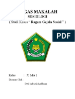 MAKALAH Studi Kasus SOSIOLOGI