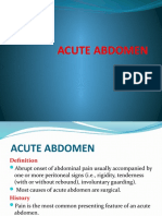 Surgery Class Acute Abdomen