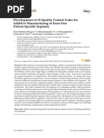 Materials: Development of 18 Quality Control Gates For Additive Manufacturing of Error Free Patient-Specific Implants