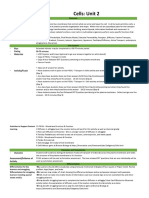 Cells: Unit 2: Subject Standards/Content and OST Alignment