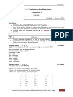 CS213 - Fundamentals of Databases: Assignment 4