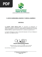 Ceritificacion de Egresado