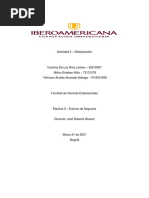 Actividad 3 Globalizacion - Linea de Tiempo