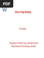 Electro Slag Refining: N.B. Ballal