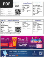 BLR Bom: Boarding Pass (Web Check In) WWW - Goindigo.In