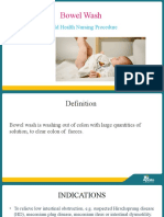 Bowel Wash: Child Health Nursing Procedure