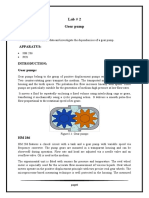 Lab # 2 Gear Pump: Objective