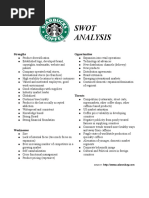 Swot Analysis: Strengths Opportunities