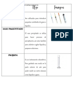 Hoja de Trabajo Cristalería de Laboratorio