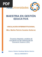 Proyecto Inetgrador 2 Modelos de Vicnualción