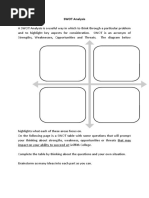 SWOT Analysis Template