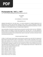 Proclamation No. 1637, S. 1977 - Official Gazette of The Republic of The Philippines