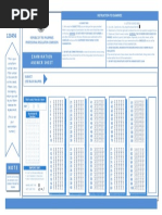 Examination Answer Sheet: For Practice Only