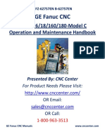 GE Fanuc CNC: Series 16/18/160/180-Model C Operation and Maintenance Handbook