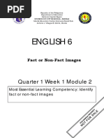 ENGLISH 6 - Q1 - W1 - Mod2 - Identifying Fact or Nonfact