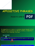 Appositive Phrases