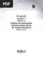 English Module Week 3