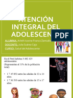 Atención Integral Del Adolescente