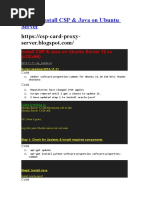 Install CSP & Java On Ubuntu Server 12.xx (x32/x64)