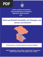 Observed Rainfall Variability and Changes Over Jammu and Kashmir