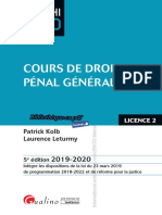 (AMPHI LMD) Patrick Kolb, Laurence Leturmy - Cours de Droit Pénal Général-Gualino (2019)