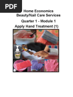 Home Economics Beauty/Nail Care Services Quarter 1 - Module 1 Apply Hand Treatment