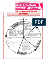 Origen y Evolución Del Español para Cuarto de Secundaria