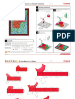 3D Paper Mosaic (Rose) : Assembly Instructions