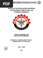 Silabo Mineralogía y Petrología - 2021 - I